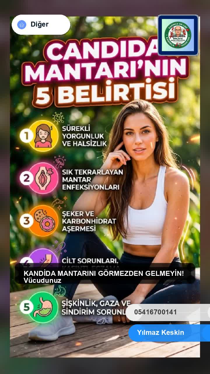 kandida 5 belirti