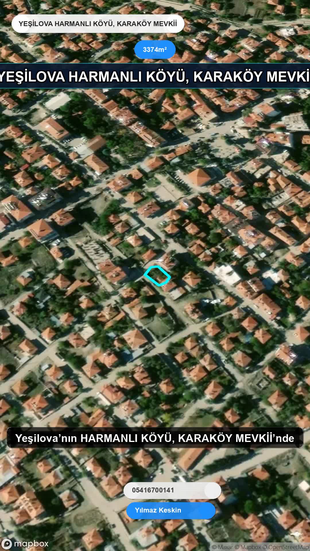 YEŞİLOVA HARMANLI KÖYÜ, KARAKÖY MEVKİİ